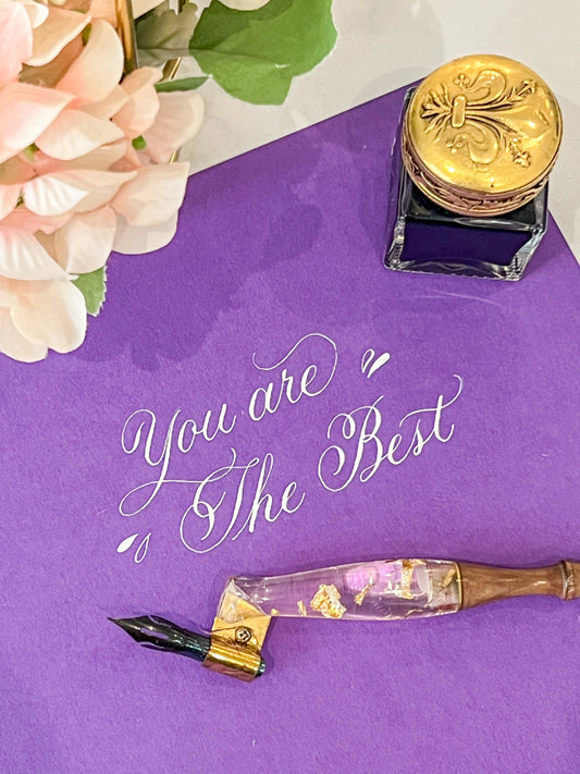 以西洋書法練習自我關愛 A Love Letter to Yourself through Calligraphy