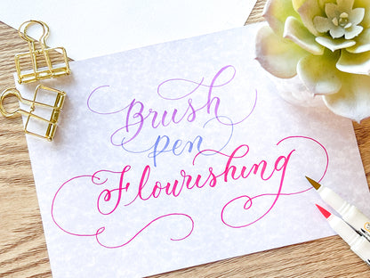 (進階班) 愉悅系列 Brush Pen Workshop - Flourishing  (Level 2a for Improvers)