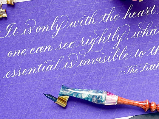 (初階) 寧靜系列 Copperplate Calligraphy in Dip Pen (Level 1)