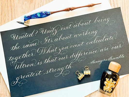 (初階) 寧靜系列 Copperplate Calligraphy in Dip Pen (Level 1)